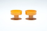 Sentinel 284NR ”Wavy Grill” Catalin Radio Knobs - Original Butterscotch Pair